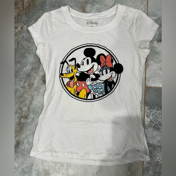 Disney Other - Disney White Cotton Blend Tee